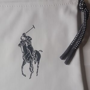 Polo by Ralph Lauren White and Navy Travel Drawstring Bag
